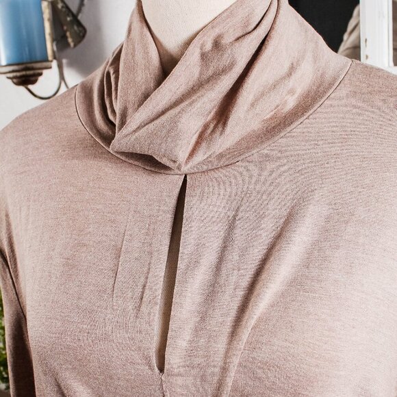 NY&CO 7th Ave Design Studio Draped Cowl Neck Tunic Top NWT XL - Picture 3 of 10